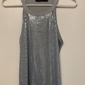 Sparkly sequined halter, sz S